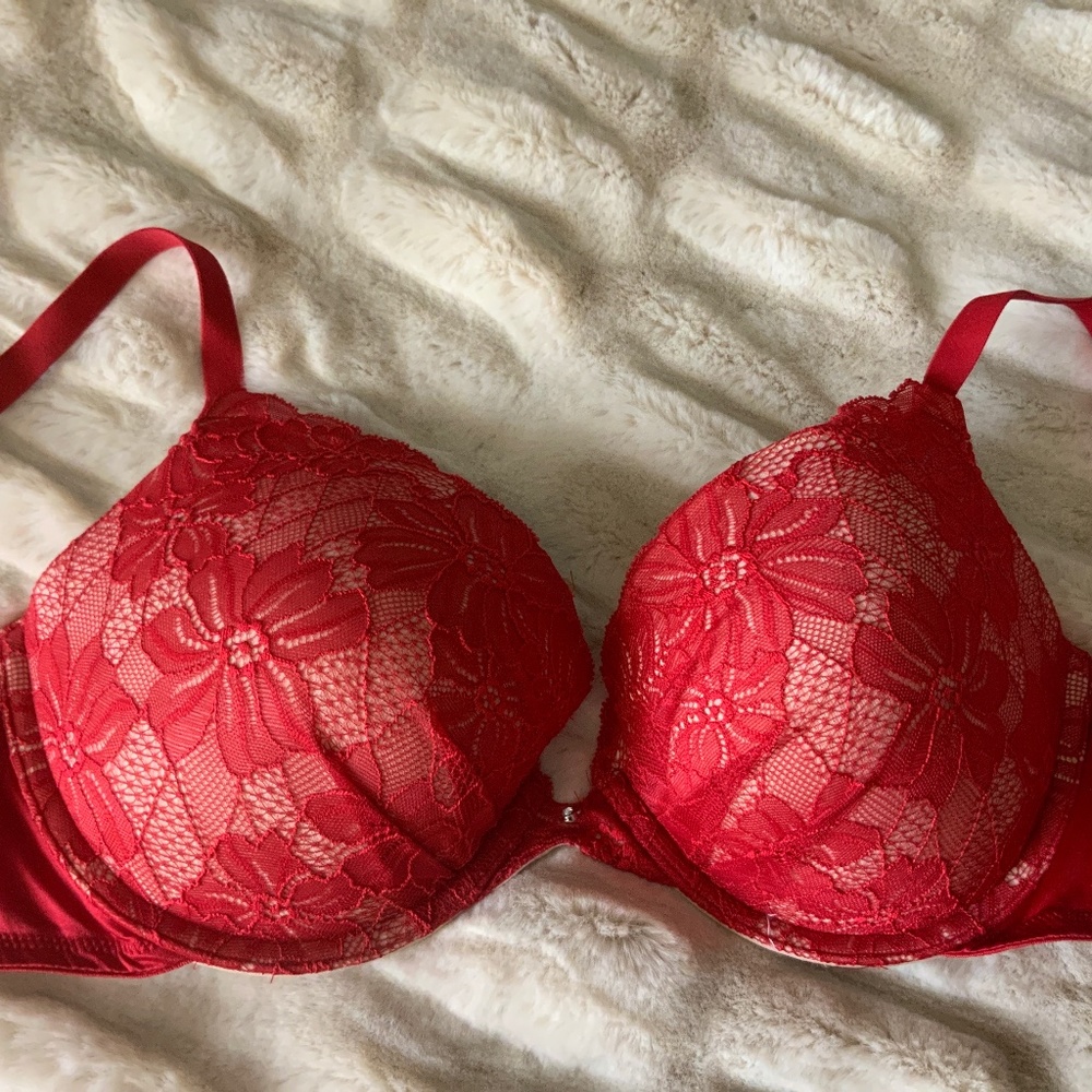 Gorgeous Red Lace Bra
